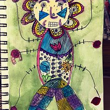 My project for course: Illustration Techniques to Unlock your Creativity. Projekt z dziedziny Design, Trad, c, jna ilustracja,  Sztuki piękne,  Malarstwo, Kreat, wność, Kreat, wne zabaw, z dziećmi i Sketchbook użytkownika annie_green - 12.08.2022