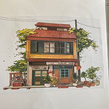 My project for course: Expressive Architectural Sketching with Colored Markers. Projekt z dziedziny Sketching,  R, sunek,  R, sunek architektoniczn, Sketchbook,  R i sunek atramentem użytkownika Deborah Pierro - 12.08.2022