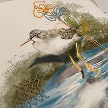 Embroidery through Digital watercolor paper Ein Projekt aus dem Bereich Traditionelle Illustration von audreykyoko - 13.08.2022