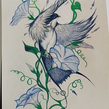 Mon projet du cours : Illustration surréaliste inspirée par la nature. Traditional illustration, Pencil Drawing, Drawing, Artistic Drawing, Naturalistic Illustration, and Colored Pencil Drawing project by Sandrine Jankowski - 08.12.2022