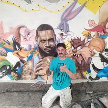 Aerografia Mural. Traditional illustration, Advertising, Arts, Crafts, Fine Arts, and Painting project by Raul Mitxifú - 08.13.2022