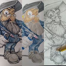 SOLDADORES Lapiz, acuarela y tinta . Traditional illustration project by Raul Mitxifú - 08.13.2022