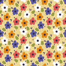 Pattern floral realizado en illustrator. Un projet de Illustration traditionnelle, Création de motifs, Illustration vectorielle et Illustration numérique de Maria Victoria Comas - 13.08.2022