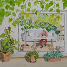 Autoritratto . Un progetto di Illustrazione tradizionale di Marina Laurenti - 14.08.2022