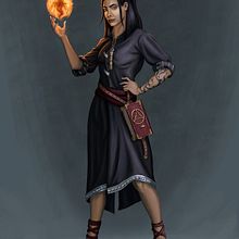 "Elisa" - Pen&Paper Character Comission. Een project van Ontwerp van personages, Traditionele illustratie y  Concept art van felix_sembach - 14.08.2022