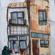 My project for course: Expressive Architectural Sketching with Colored Markers. Een project van  Schetsen,  Tekening,  Architecturale illustratie, Sketchbook y  Illustratie met inkt van littleartist - 14.08.2022
