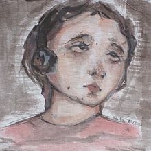 Mi proyecto del curso: Retrato artístico en acuarela. Fine Arts, Painting, Watercolor Painting, and Portrait Drawing project by valestefa1973 - 08.12.2022