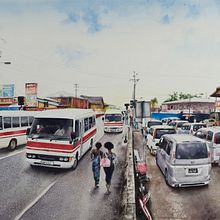 Street Life in Trinidad & Tobago. Watercolor Painting project by Lindon Mitchel - 08.14.2022