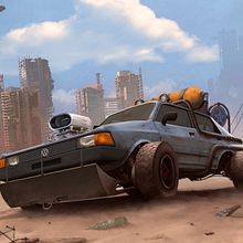 Volkswagen 1500. Traditional illustration, Character Design, Drawing, Digital Illustration, Concept Art, Artistic Drawing, Digital Drawing, Digital Painting, and Sketchbook project by Martin Cala - 07.27.2021