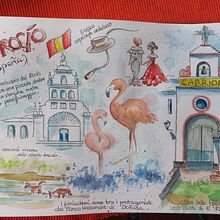 Il mio progetto del corso: Diario di viaggio illustrato con tecniche miste. Projekt z dziedziny  R, sunek, Malowanie akwarelą, Sketchbook,  R, sunek atramentem, R i sowanie kredkami użytkownika Marzia Sandri - 15.08.2022