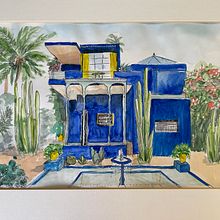 My project for course: Architectural Sketching with Watercolor and Ink. Projekt z dziedziny Sketching,  Rysunek, Malowanie akwarelą,  Rysunek architektoniczny, Sketchbook i  Rysunek atramentem użytkownika jane_drake - 10.08.2022