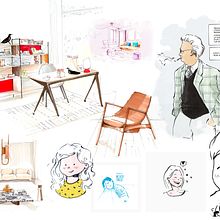 Daily sketch . Interior Design project by Marie Dewitte - 08.16.2022