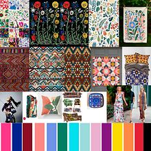 Mi proyecto del curso: Diseño de estampados textiles- "Místicos" Ein Projekt aus dem Bereich Traditionelle Illustration, Erweiterungsentwicklung, Design von Garderoben, Musterdesign, Modedesign, Prägung und Textildruck von Sandra Viviana Rossi - 16.08.2022