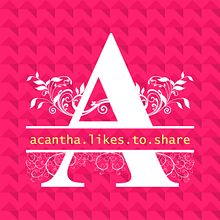 Logo for acantha.likes.to.share. Design, Graphic Design, Lettering, Logo Design, and Digital Lettering project by Henrietta M - 08.15.2022
