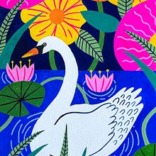 Birds . Traditional illustration, and Gouache Painting project by Sofie Marklund - 08.17.2022
