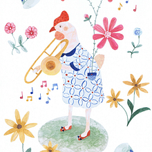 My project for course: Delicate Watercolors for Narrative Illustration. Projekt z dziedziny Trad, c, jna ilustracja, Malowanie akwarelą i Ilustracje dla dzieci użytkownika Patrycja Findzińska - 17.09.2022