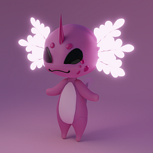 My project for course: Kawaii Character Creation in 3D with Blender . Un progetto di Illustrazione tradizionale, Character design, Illustrazione digitale, Modellazione 3D e Manga di Weingartner Léa - 17.08.2022