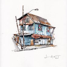 My project for course: Expressive Architectural Sketching with Colored Markers. Sketching, Drawing, Architectural Illustration, Sketchbook & Ink Illustration project by Lindon Mitchel - 08.16.2022