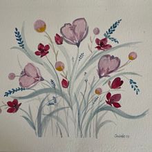 My project for course: Floral Arrangement Illustration in Watercolor . % Sadako Nelson tarafından hazırlanan Geleneksel illüstras, on, Güzel sanatlar, Tablo, Sulubo, a Resim, Botanik İllüstras, on, Doğalcı İllüstras, Ve on projesi - 08.14.2022