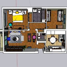 Mi proyecto del curso: Decoración de interiores: cómo renovar tu hogar. Un projet de Design d'intérieur, Décoration, Décoration d'intérieur, Design, Fabrication de mobilier, Architecture d'intérieur , et Conception 3D de Ivvy Muz Pa - 18.08.2022