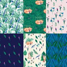 My project for course: Illustrated Pattern Design. Design, Traditional illustration, Pattern Design, and Printing project by basia_gajewska - 08.18.2022