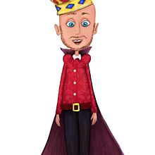 il Re - Come in un castello di carta. Un progetto di Illustrazione tradizionale e Character design di Antonio La Malfa - 18.08.2022