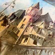 My project for course: Architectural Sketching with Watercolor and Ink. Un proyecto de Bocetado, Dibujo, Pintura a la acuarela, Ilustración arquitectónica, Sketchbook e Ilustración con tinta de Gi Milanetto - 18.08.2022