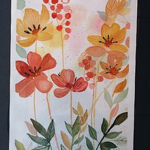 Mi proyecto del curso: Acuarela floral: conecta con la naturaleza. Traditional illustration, Painting, Watercolor Painting, and Botanical Illustration project by Clara Sala - 08.18.2022