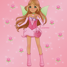 Fanart da Flora do Clube das Winx. Een project van Traditionele illustratie, Digitale illustratie,  Digitaal schilderij, Manga,  Tekening y Digitale tekening van Luiza Oliveira - 04.02.2022