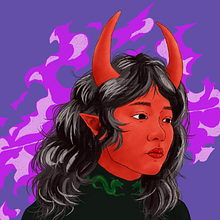 D&D character portrait . Ilustrație tradițională de darida - 07.23.2020