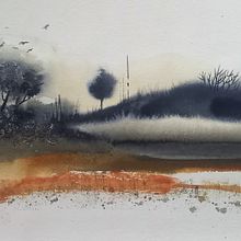 Watercolour in the style of Antonio Ortega Perez. Een project van  Beeldende kunst,  Creativiteit y Aquarelschilderen van Terri Bate - 19.08.2022