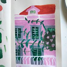Mi proyecto del curso: Técnicas de gouache para ilustración en sketchbook. Traditional illustration, Sketching, Creativit, Drawing, Watercolor Painting, Sketchbook, and Gouache Painting project by rebccr - 08.19.2022