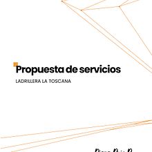 Propuesta consultoría Ladrillera La Toscana . Business, Arts, Crafts & Information Design project by dianacruizr - 08.10.2022