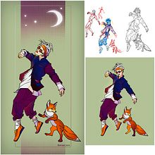 Mi proyecto del curso: Ilustración de personajes dinámicos . Een project van Traditionele illustratie, Ontwerp van personages, Stripboek,  Creativiteit,  Tekening, Digitale tekening y Manga van Natalia Melnikova - 20.08.2022