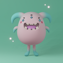 Meu projeto do curso: Criação de personagens Kawaii em 3D com Blender. Traditional illustration, Character Design, Digital Illustration, 3D Modeling, and Manga project by Ohannna Cunha - 08.12.2022
