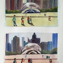 My project for course: Gouache Painting of Urban Landscapes Ein Projekt aus dem Bereich Traditionelle Illustration, Malerei und Gouachemalerei von ariel1017 - 20.08.2022