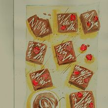 Mi proyecto del curso:  Ilustración gastronómica con acuarela. Traditional illustration, Fine Arts, Painting, and Watercolor Painting project by Clara Sala - 08.20.2022