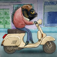 Lo Guarracino. 2D Animation, Drawing, Watercolor Painting, and Music project by Salvatore C. De Simone - 07.12.2021