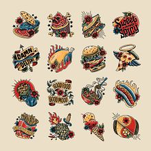 Snapchat Stickers. Un proyecto de Ilustración tradicional, Diseño gráfico, Tipografía, Ilustración digital, Diseño tipográfico, H y lettering de Scott Biersack - 02.09.2020
