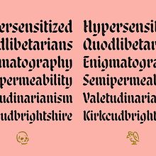 Malice Stencil Typeface. Un progetto di Tipografia, Design tipografico, Calligrafia, Design e Illustrazione tradizionale di Scott Biersack - 06.09.2020