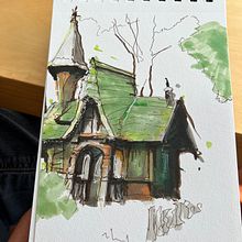 My project for course: Expressive Architectural Sketching with Colored Markers. Un progetto di Bozzetti, Disegno, Illustrazione architettonica, Sketchbook e Illustrazione con inchiostro di vb75gns298 - 21.08.2022