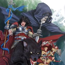 Cover Darek(fumetto) e Nano. Traditional illustration, Character Design, Digital Illustration, Concept Art, Digital Drawing, and Digital Painting project by Andrea Modugno - 08.21.2022