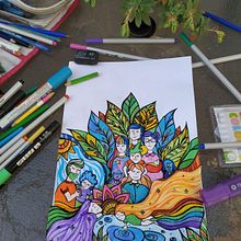 Mi proyecto del curso: Ilustración artística: dibuja tu imaginario. Ilustração tradicional, Pintura, Criatividade, Desenho a lápis, e Desenho projeto de Abi Hetcer - 21.08.2022