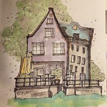 I ♡ Amsterdam: my 2' sketch  Ein Projekt aus dem Bereich Architektur von Cristina Salmasi - 21.08.2022