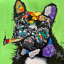 French Bulldog - Pop Art Painting. Un progetto di Pittura di Lauren Lauren - 19.08.2022