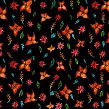 My project for course: Vibrant Floral Patterns with Watercolors Ein Projekt aus dem Bereich Traditionelle Illustration, Musterdesign, Aquarellmalerei und Botanische Illustration von anazahara - 22.08.2022