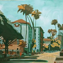 My project for course: Gouache Painting of Urban Landscapes. Projekt z dziedziny Trad, c, jna ilustracja,  Malarstwo i Malowanie gwaszami użytkownika Emma - 20.08.2022