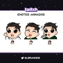 Twitch Emotes Pack. Traditional illustration, and Vector Illustration project by Laura Brunneis - 08.22.2022