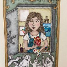 Mi proyecto del curso: Ilustración artística: dibuja tu imaginario: "El corazón brilla donde se cuidan los sueños" . % palochocolate tarafından hazırlanan Geleneksel illüstrasyon, Tablo, Yaratıcılık, Kalem Çizimi, Çizim, Ve Animasyonlu İllüstrasyon projesi - 07.31.2022