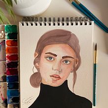 Retrato en acuarela a partir de una fotografía . Un progetto di Illustrazione tradizionale di carolinaaguiars - 22.08.2022